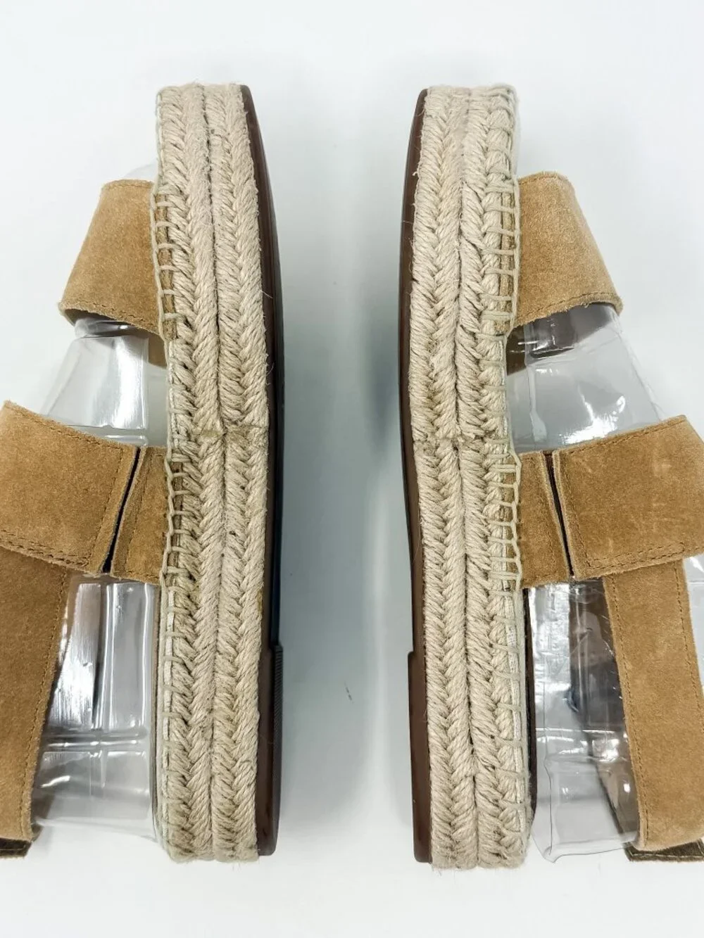Splendid Aubrey Suede Espadrille Sandals Women's 7 Tan Slingback 1.5